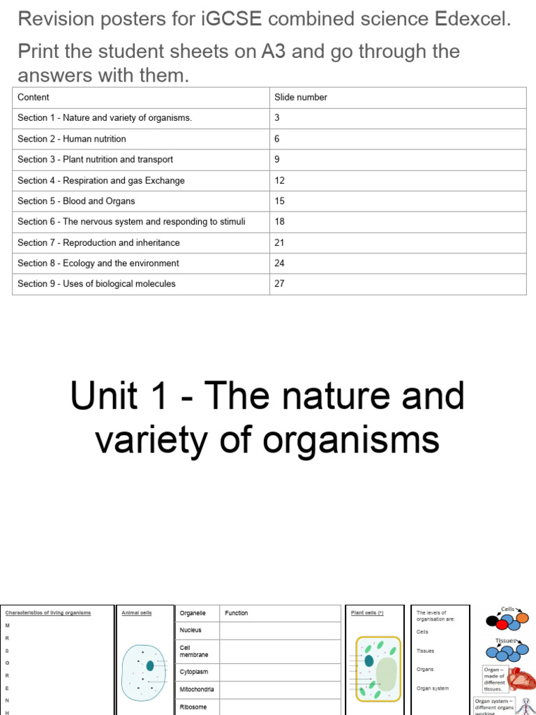 iGCSE Combined Science Revision Guide | PDF | Digestion | Cell (Biology)