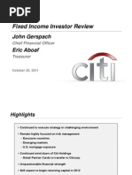 Fixed Income Investor Review: John Gerspach Eric Aboaf