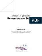 Remembrance Sunday: An Order of Service For