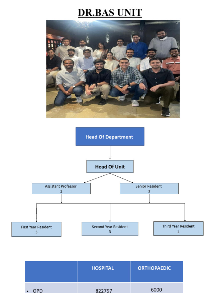 Orthopaedic Department Staff & Stats | PDF