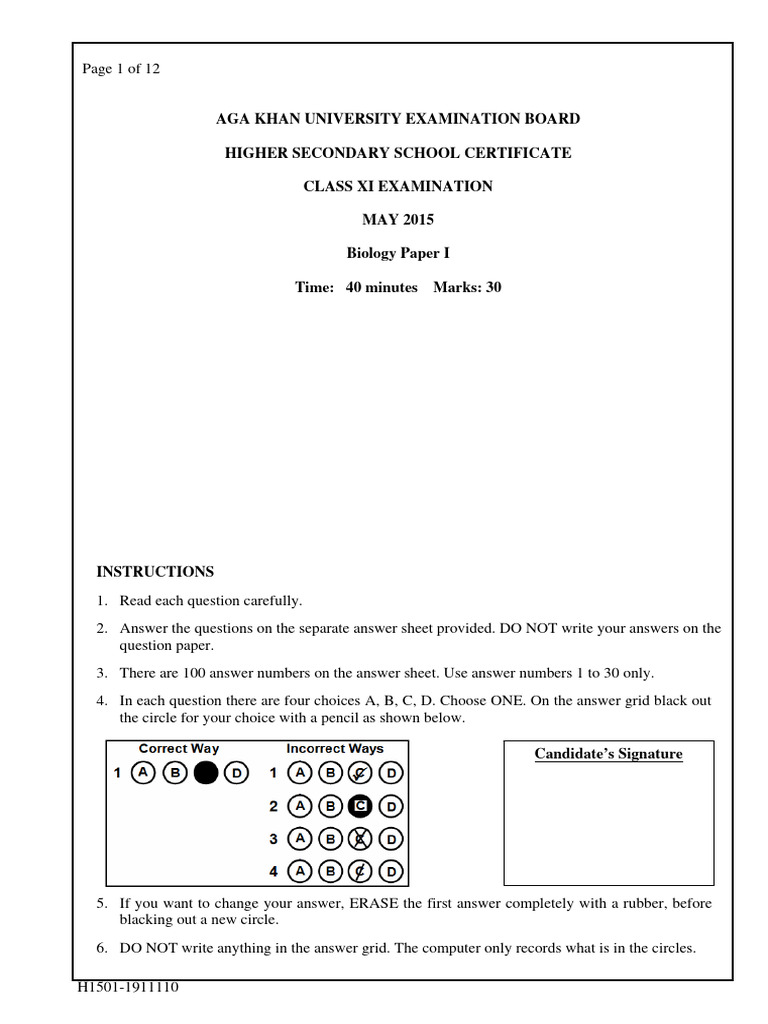 Biology Hssc 1 Paper I Pdf Lung Breathing