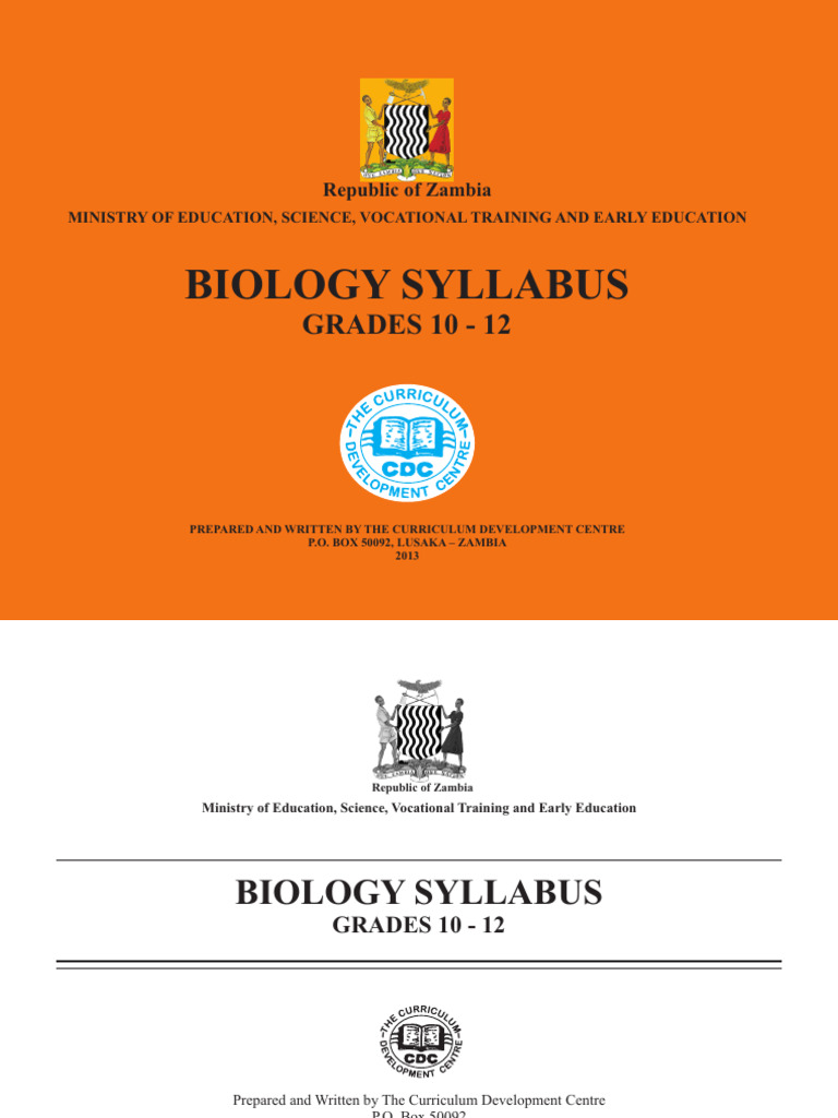 Senior Preparation-Biology Biology (Syllabi) | PDF | Osmosis | Tissue ...
