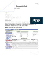 Manual For Creating Client Test Account and Vendors