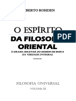 Huberto Rohden O Espírito Da Filosofia Oriental PDF
