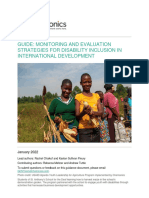 Guide Monitoring and Evaluation Strategies For Disability Inclusion in International Development