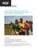 Guide Monitoring and Evaluation Strategies For Disability Inclusion in International Development