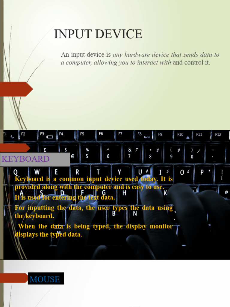 Input Device | PDF | Computers