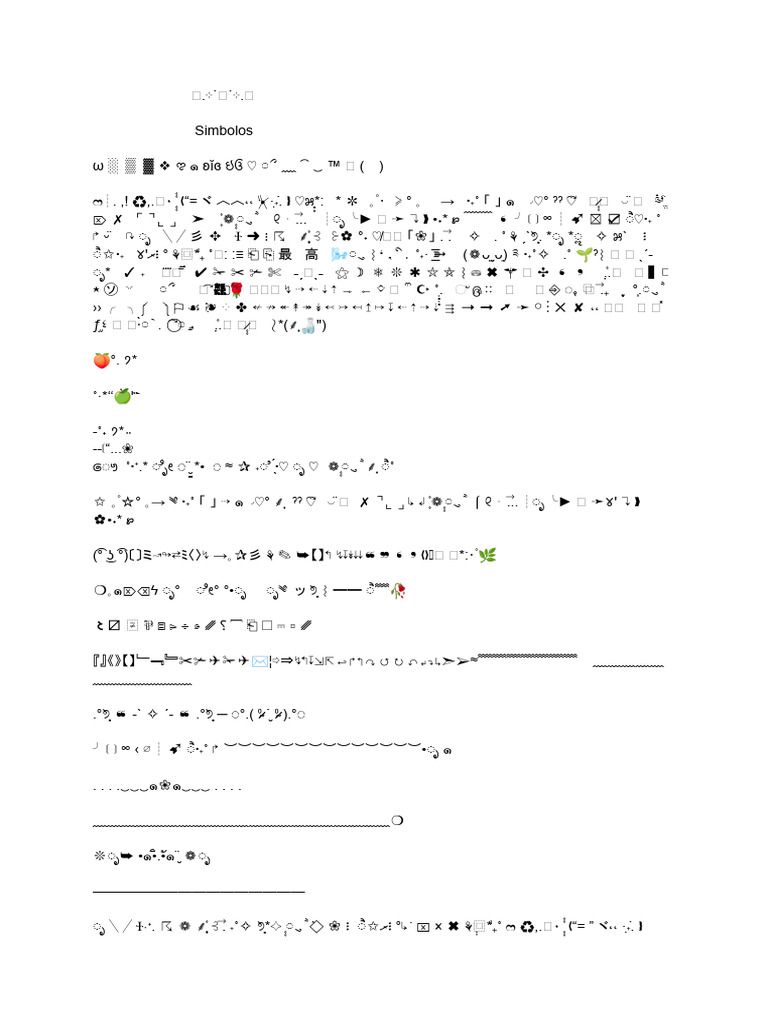 Simbolos | PDF
