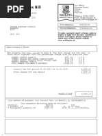 Council Tax Bill - SampleXXX