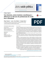 Uns Desistem, Outros Insistem Semelhanc As e Diferenças No Discurso de Profissionais de Saúde Face À Obesidade