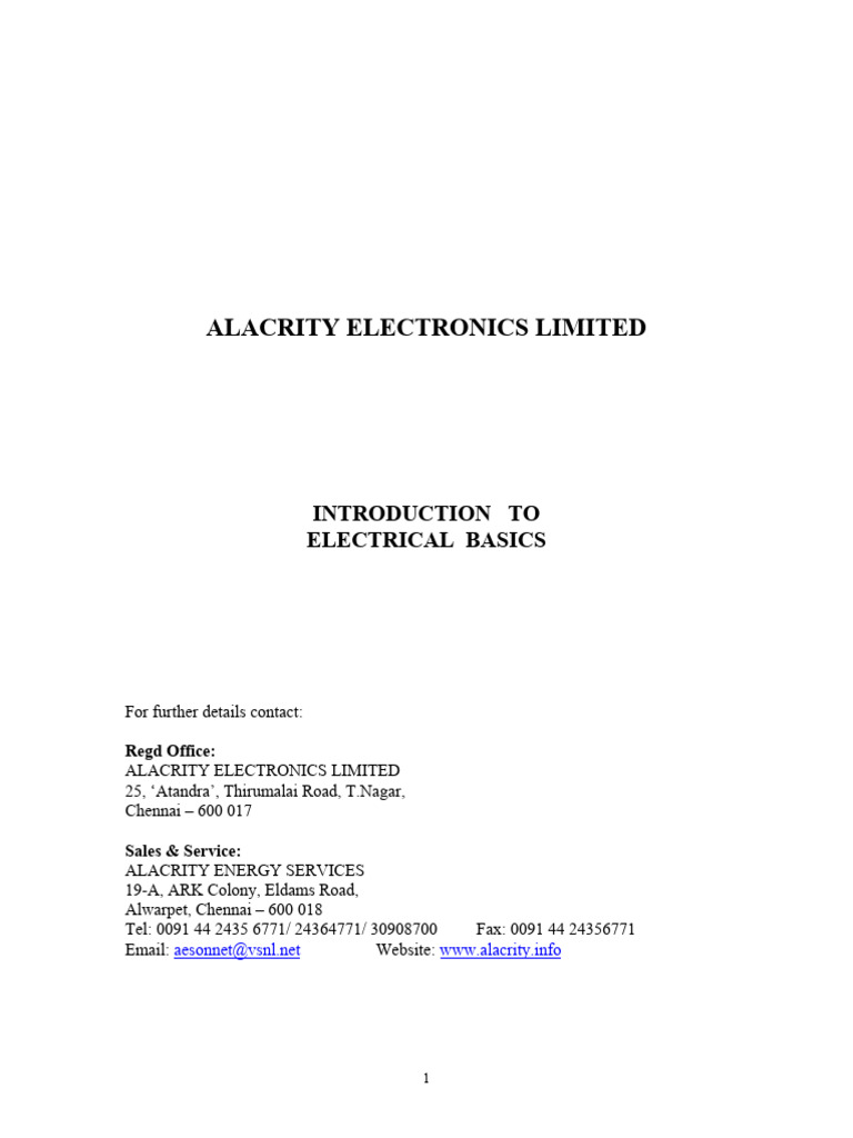 Electrical basics alacrity download free pdf ac power electric