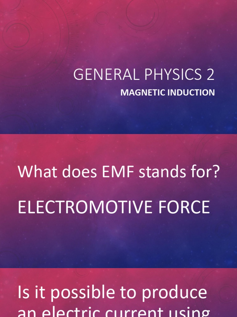 Induction PDF Induction Inductor