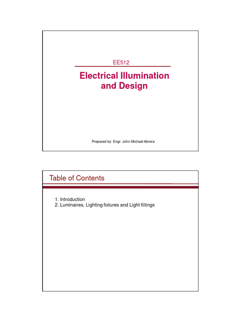 Electrical Lighting Design Guide | PDF | Lighting | Light