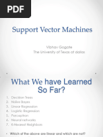 Support Vector Machines: Vibhav Gogate The University of Texas at Dallas