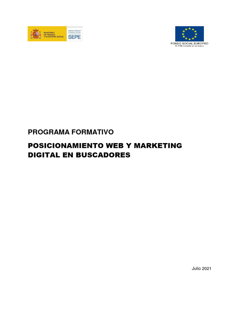 Curso de Posicionamiento Web y Marketing | PDF | Chat en linea ...