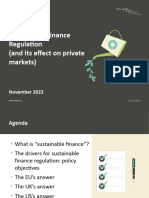 Sustainable Finance Regulation - Masterclass November 2022