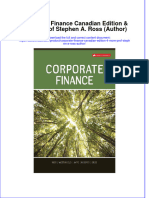 Free Download Corporate Finance Canadian Edition 4 More Prof Stephen A Ross Author Full Chapter PDF