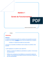 Matière 1 Sûreté de Fonctionnement: Fstm-Ge