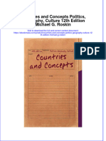 Free Download Countries and Concepts Politics Geography Culture 12Th Edition Michael G Roskin Full Chapter PDF