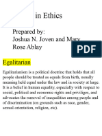 Report in Ethics Egalitarian