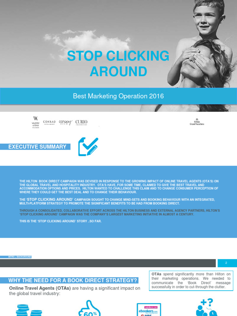 Hilton Stop Clicking Arround Strategy | PDF | Hilton Worldwide | Brand
