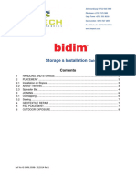 Bidim Storage & Installation Guide
