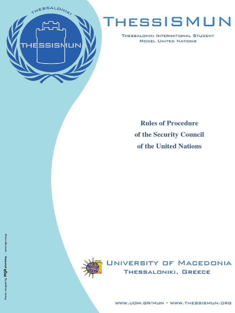 RoP SC PDF United Nations Security Council Quorum