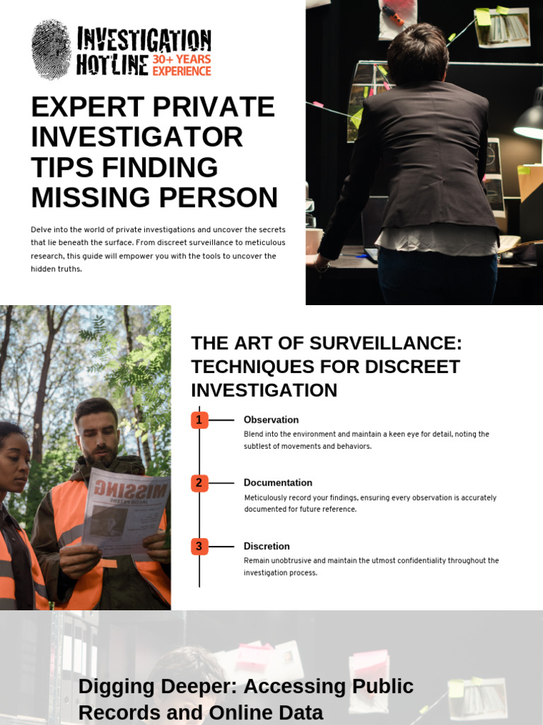 Private Investigation Techniques Guide | PDF | Forensic Science ...