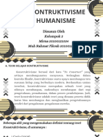 Kelompok 2 PPT Teori Kontruktivisme Dan Humanisme