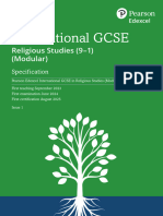 International Gcse in Religious Studies Modular Specification