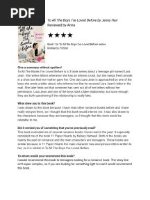To All The Boys Ive Loved Before by Jenny Han