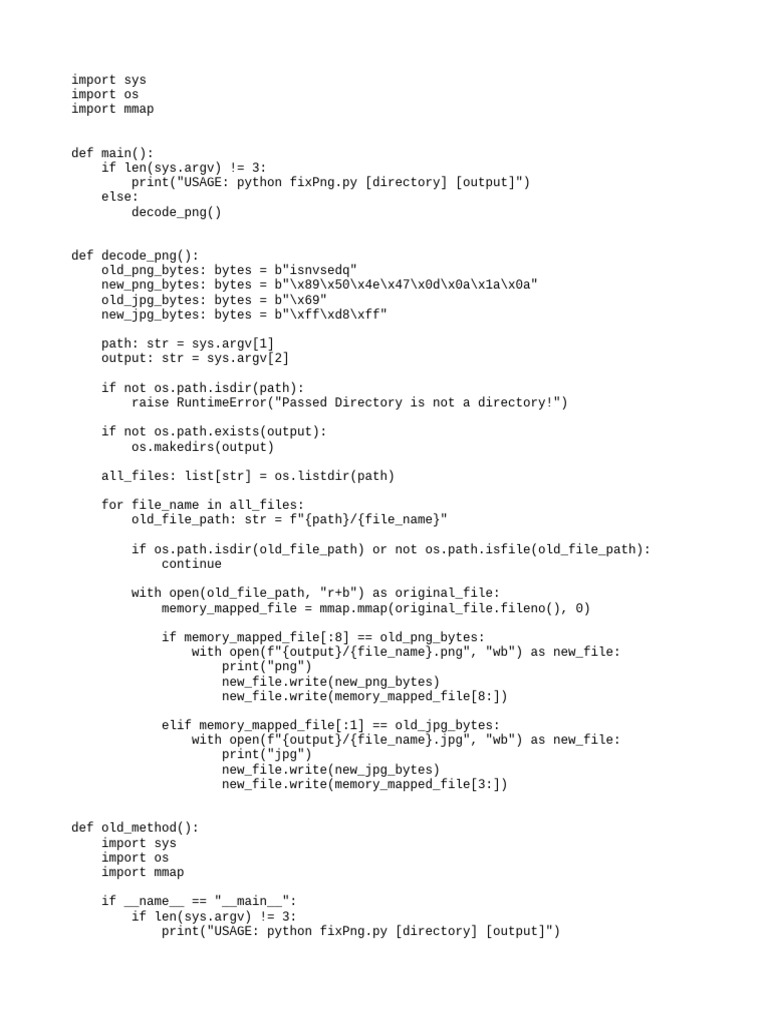 Image File Format Fixer Script | PDF | Filename | System Software