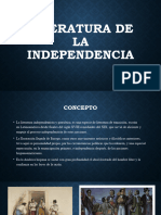 Literatura de La Independencia