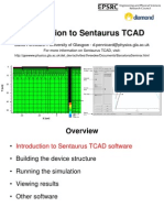 Introduction To Sentaurus TCAD: David Pennicard - University of Glasgow - D.pennicard@physics - Gla.ac - Uk