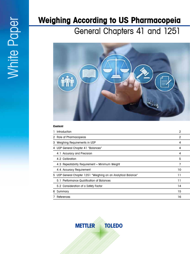 Acceptance Criteria of Balance WP USP41 Weighing EN PDF