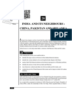 India and Its Neighbours: China, Pakistan and Sri Lanka: Module - 6