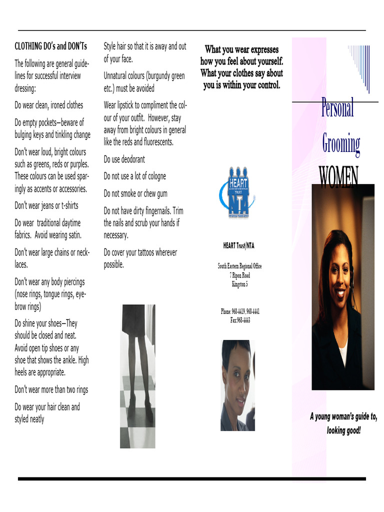 Grooming For Females | PDF | Clothing | Softlines (Retail)
