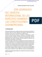CYRILLO DA SILVA, Carolina Machado. La Posición Jerárquica Del Derecho Internacional de Los Derechos Humanos en Las Constituciones Sudamericanas.