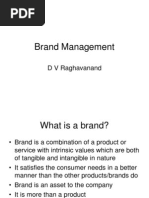 Brand Management: D V Raghavanand