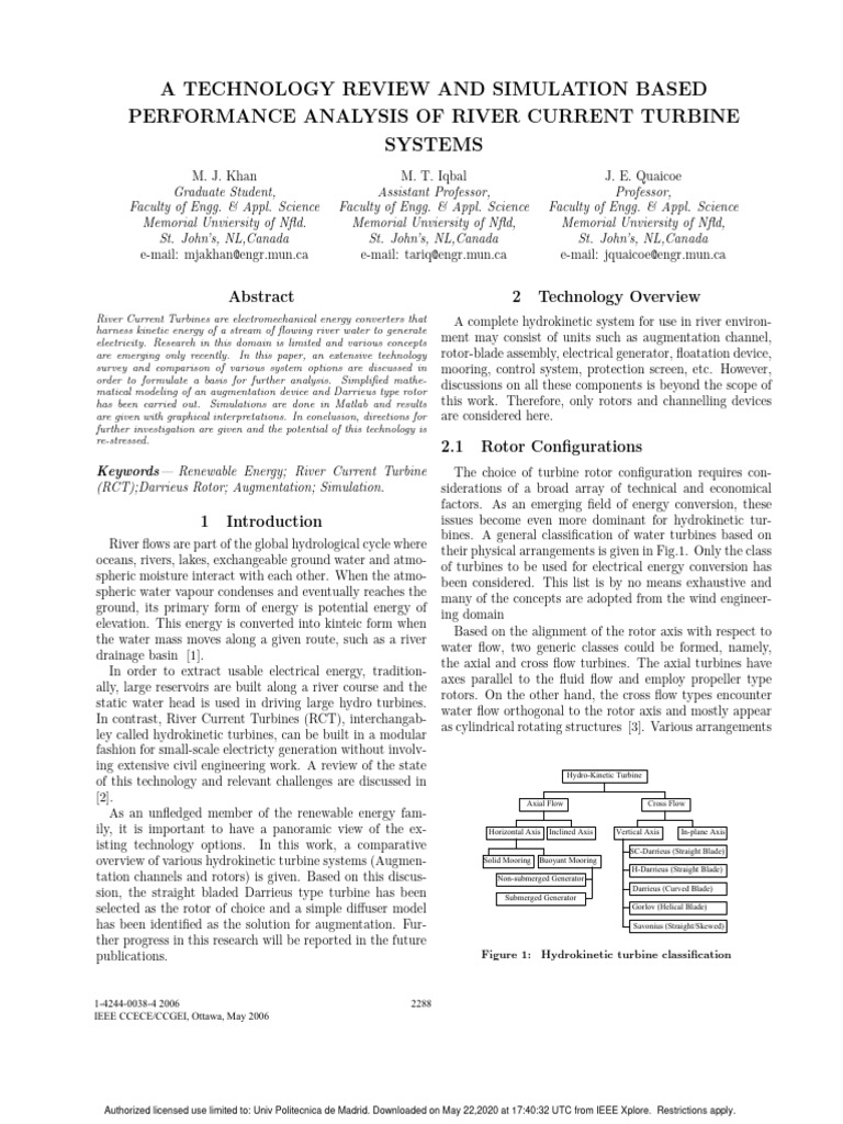 A technology review and simulation based pdf wind turbine turbine