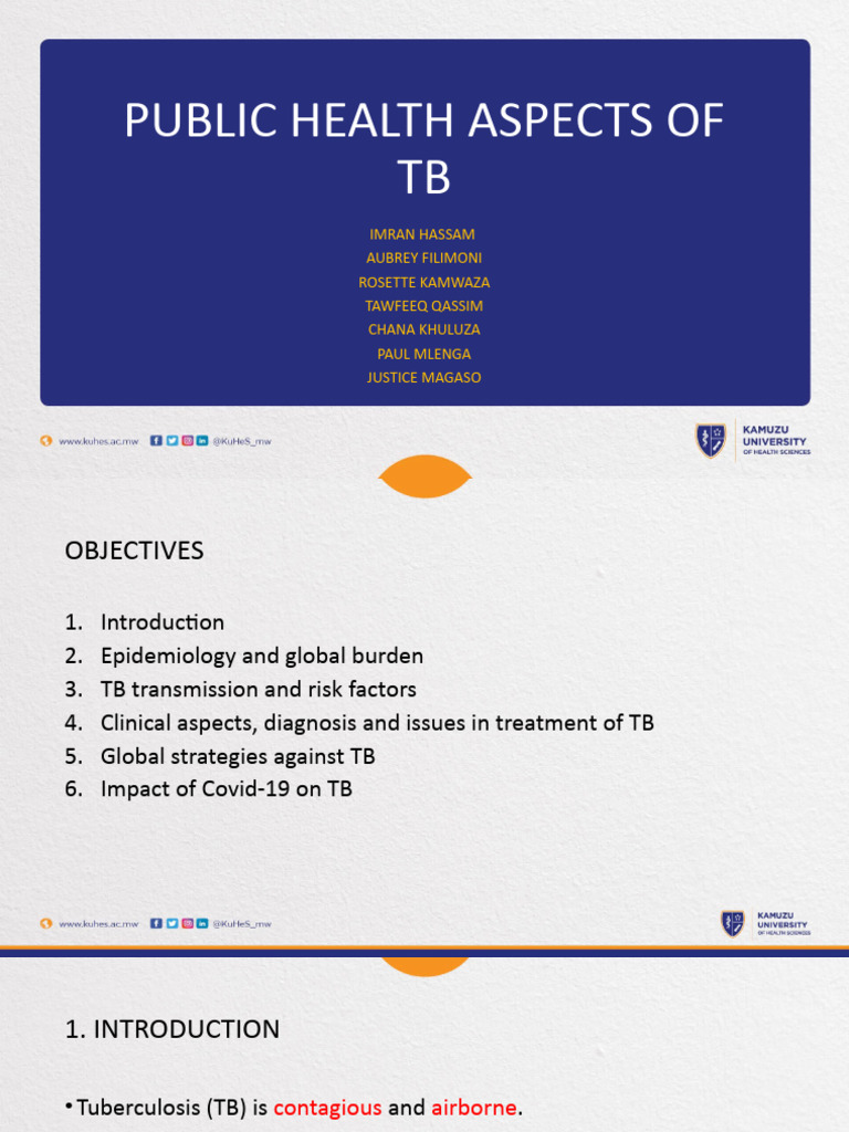 Public Health Insights on Tuberculosis | PDF | Tuberculosis | Infection