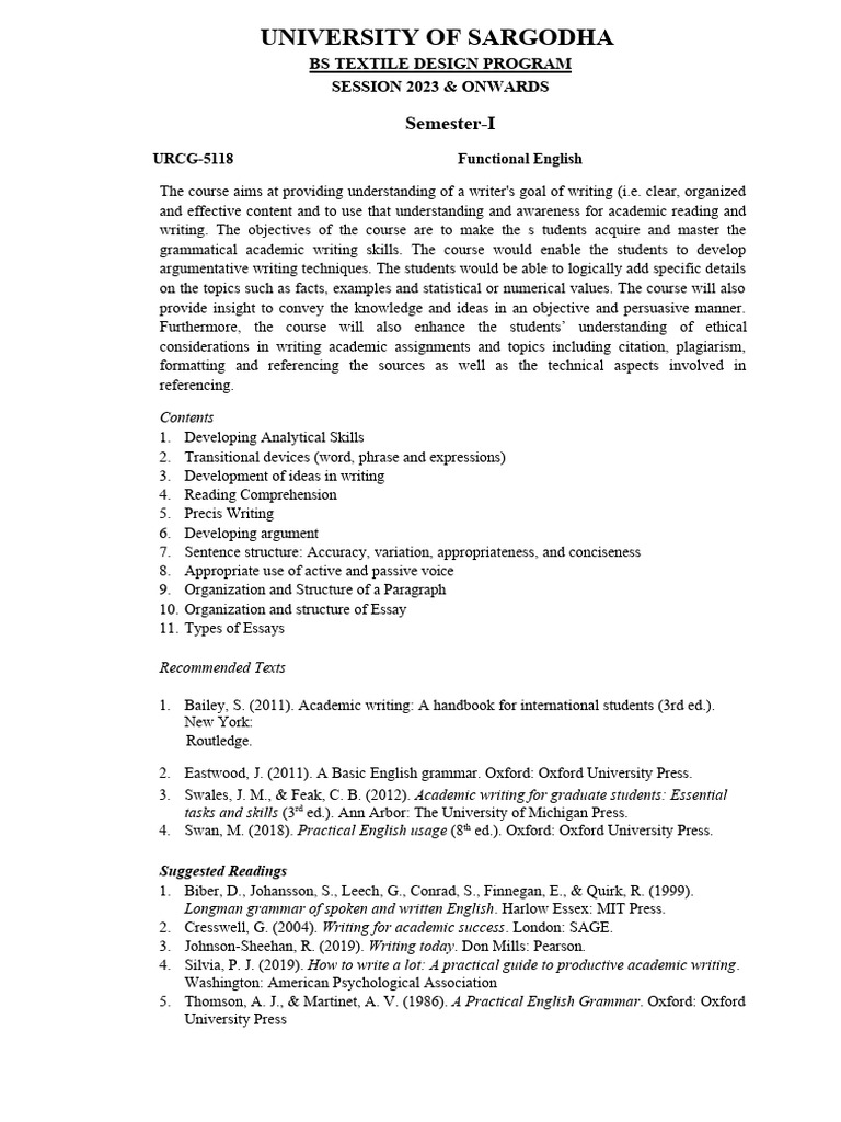 BS Textile Design Program Overview | PDF | Application Software | Drawing