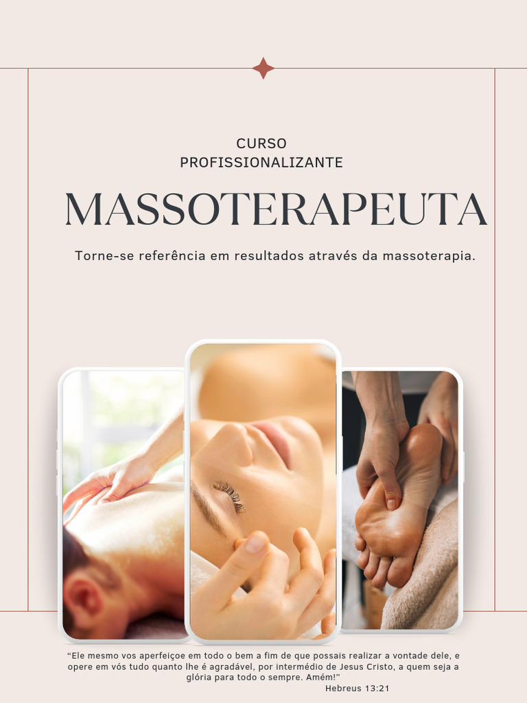 Curso Profissionalizante em Massoterapia | PDF | Massagem