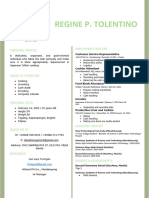 Updated Resume Regine Tolentino