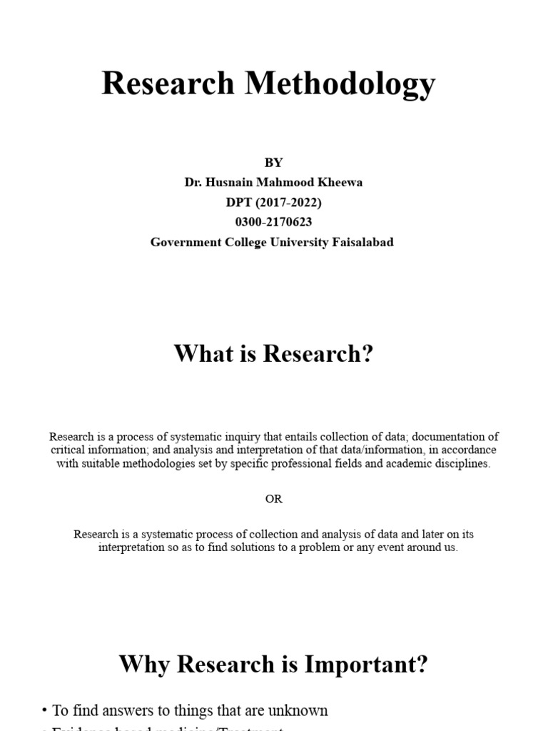 Research Methodology | PDF | Randomized Controlled Trial | Cohort Study