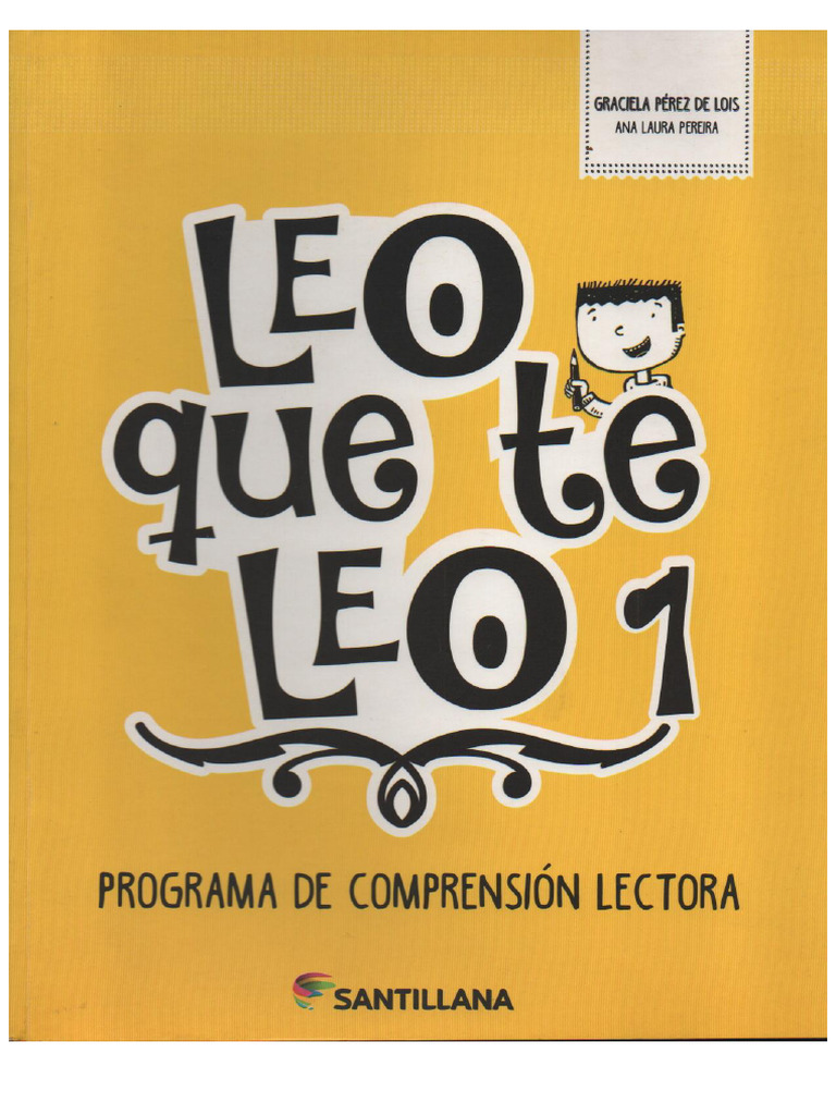 Leo Que Te Leo 1 Santillana | PDF