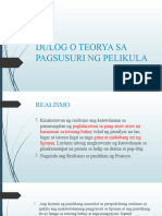 Dulog o Teorya Sa Pagsusuri NG Pelikula