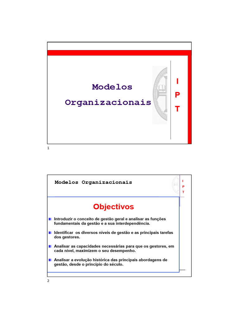Ap 01 Modelos Organizacionais | PDF | Liderança | Planejamento