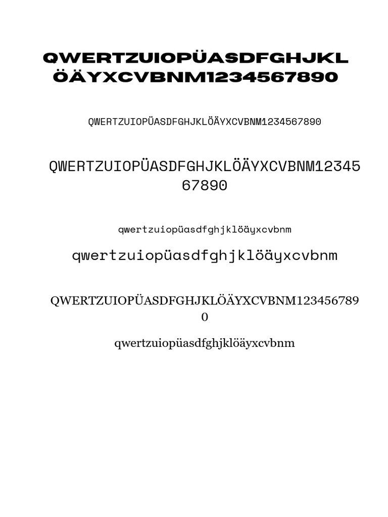QWERTZUIOPÜASDFGHJKLÖÄYXCVBNM1234567890 | PDF