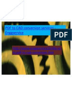 Engg Service - PDF To CAD Conversion Services